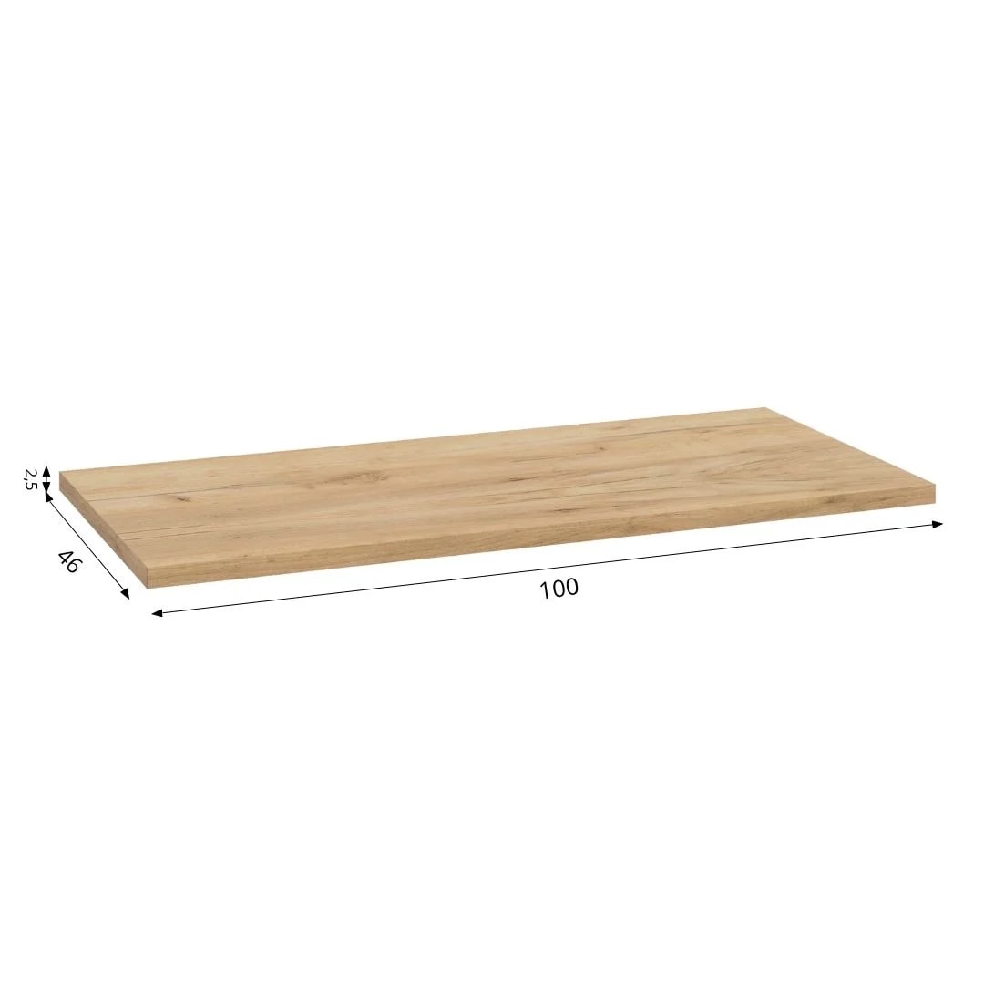 blat UNI F100-100x46-DĄB-ZŁOTY-WYMIARY.jpg