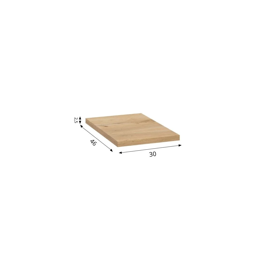 blat UNI F30-30x46-DĄB-ZŁOTY-WYMIARY.jpg