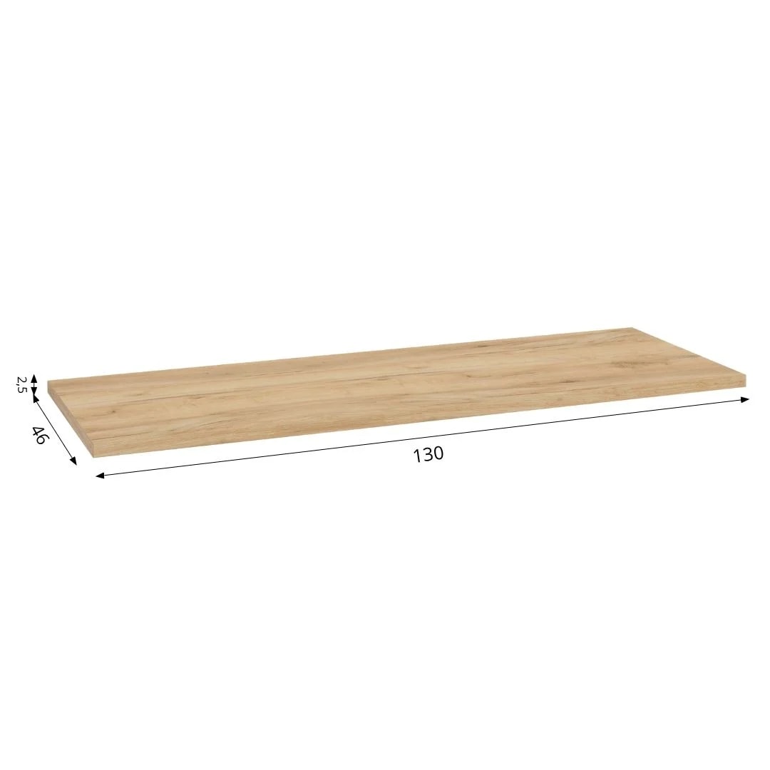 blat UNI F130-130x46-DĄB-ZŁOTY-WYMIARY.jpg